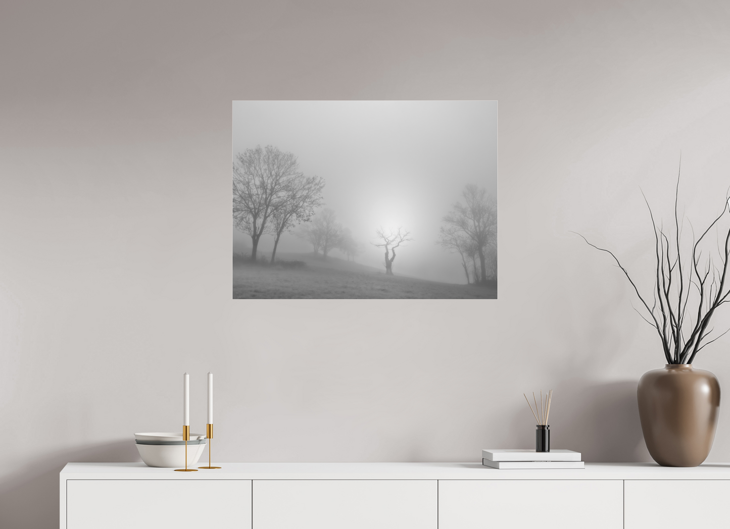80 x 60 cm, Tirage noir et blanc sur plaque alu, avec une protection en plexiglass (durabilité-profondeur) L'ancêtre