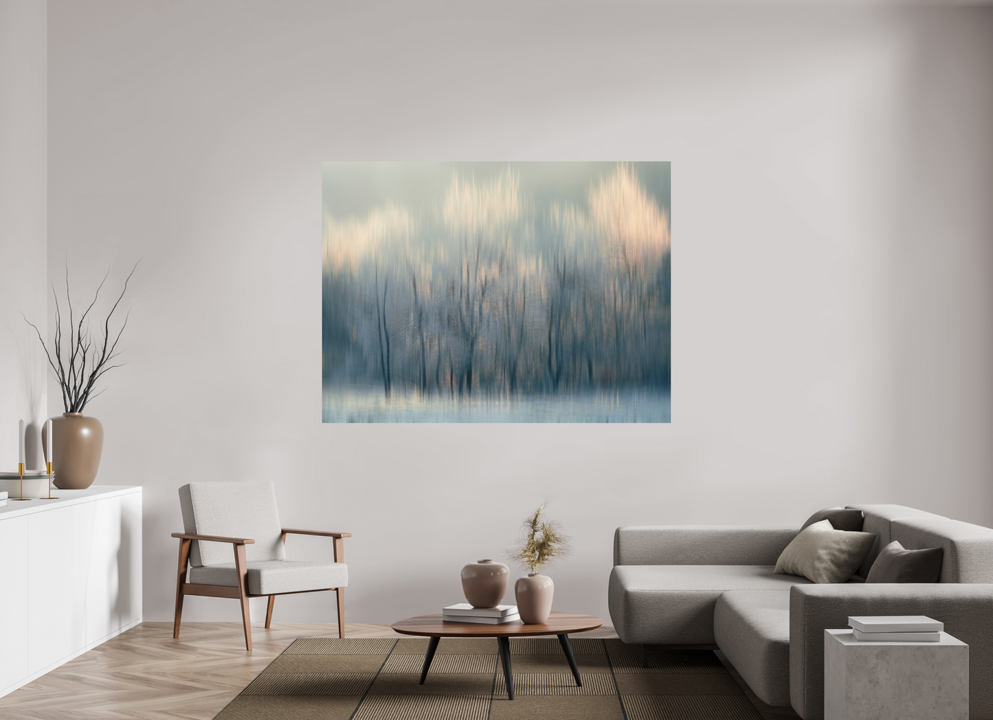 180 x 135 cm, Impression directe couleur ou noir et blanc sur plaque d'aluminium (Solidité-Durabilité) Effleurés par la lumière