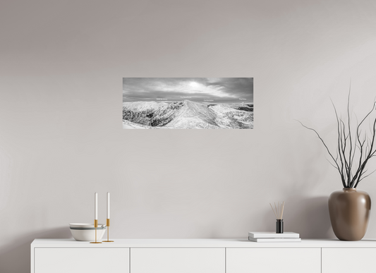 76,6 x 30 cm, Impression directe couleur ou noir et blanc sur plaque d'aluminium (Solidité-Durabilité) Massif cantalien
