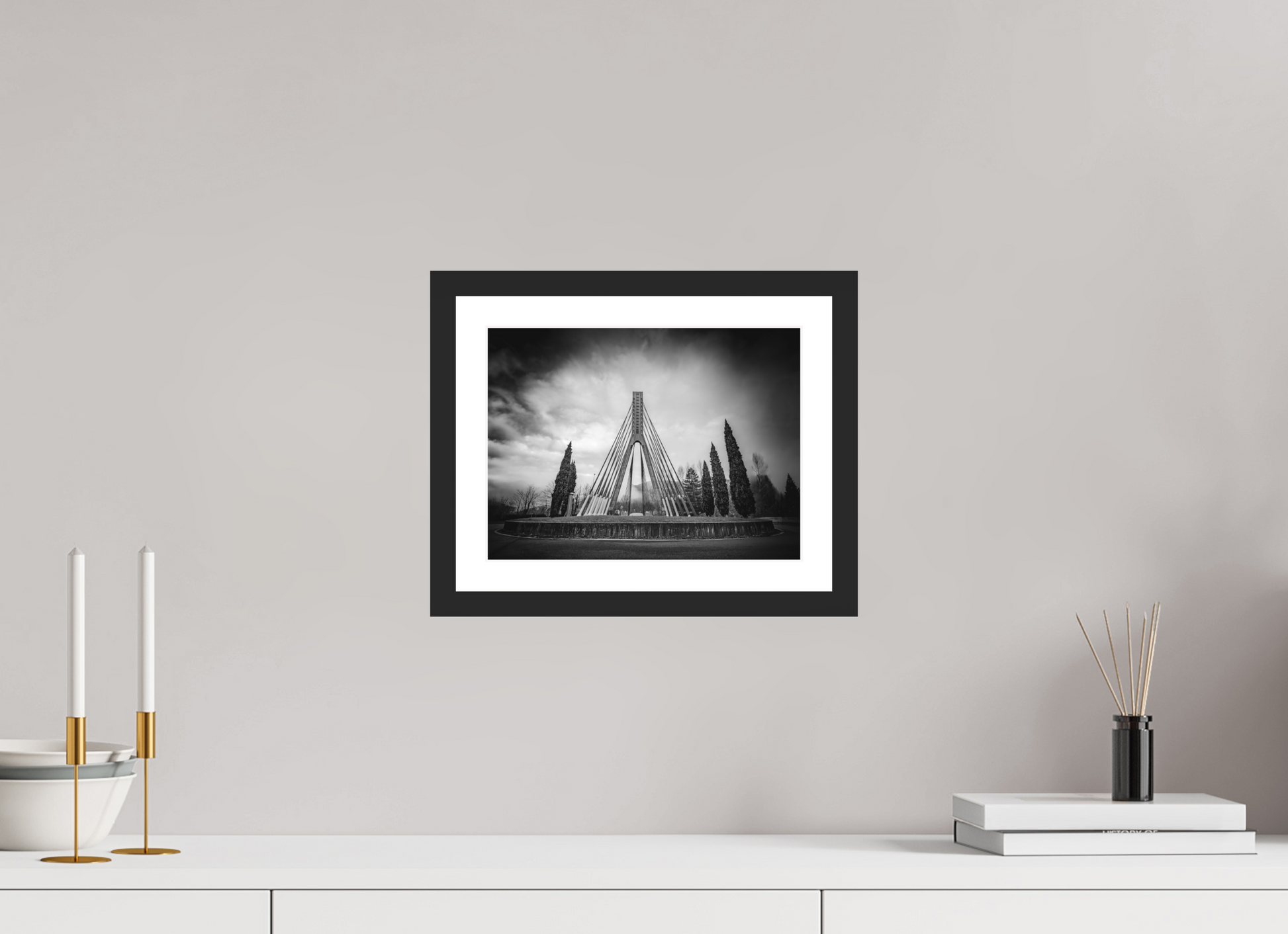 28 x 21 cm, 4- Tirage noir et blanc papier baryté + p.p + cadre Winter #15 - Hiver #15