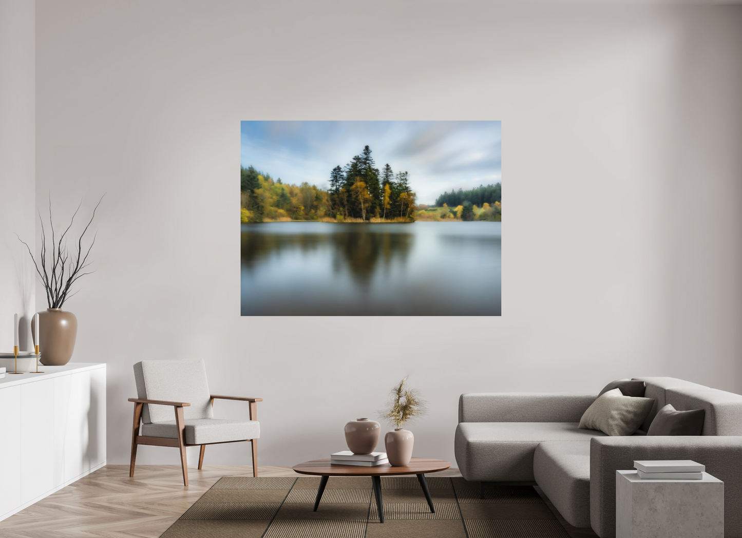 180 x 135 cm, Impression directe couleur ou noir et blanc sur plaque d'aluminium (Solidité-Durabilité) Jour de grand vent