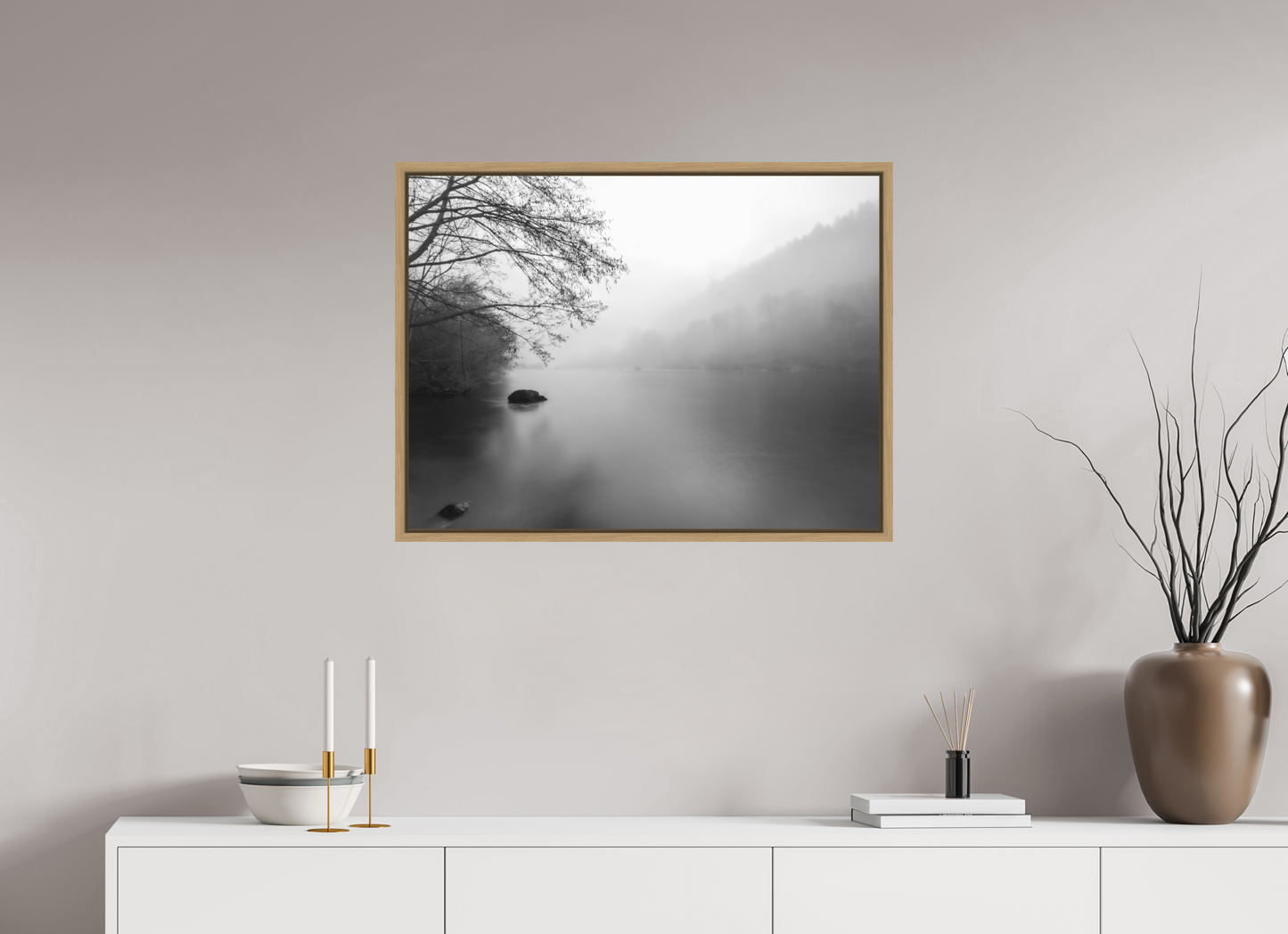 80 x 60 cm, 9- Impression sur forex + encadrement caisse américaine Winter #12 - Hiver #12
