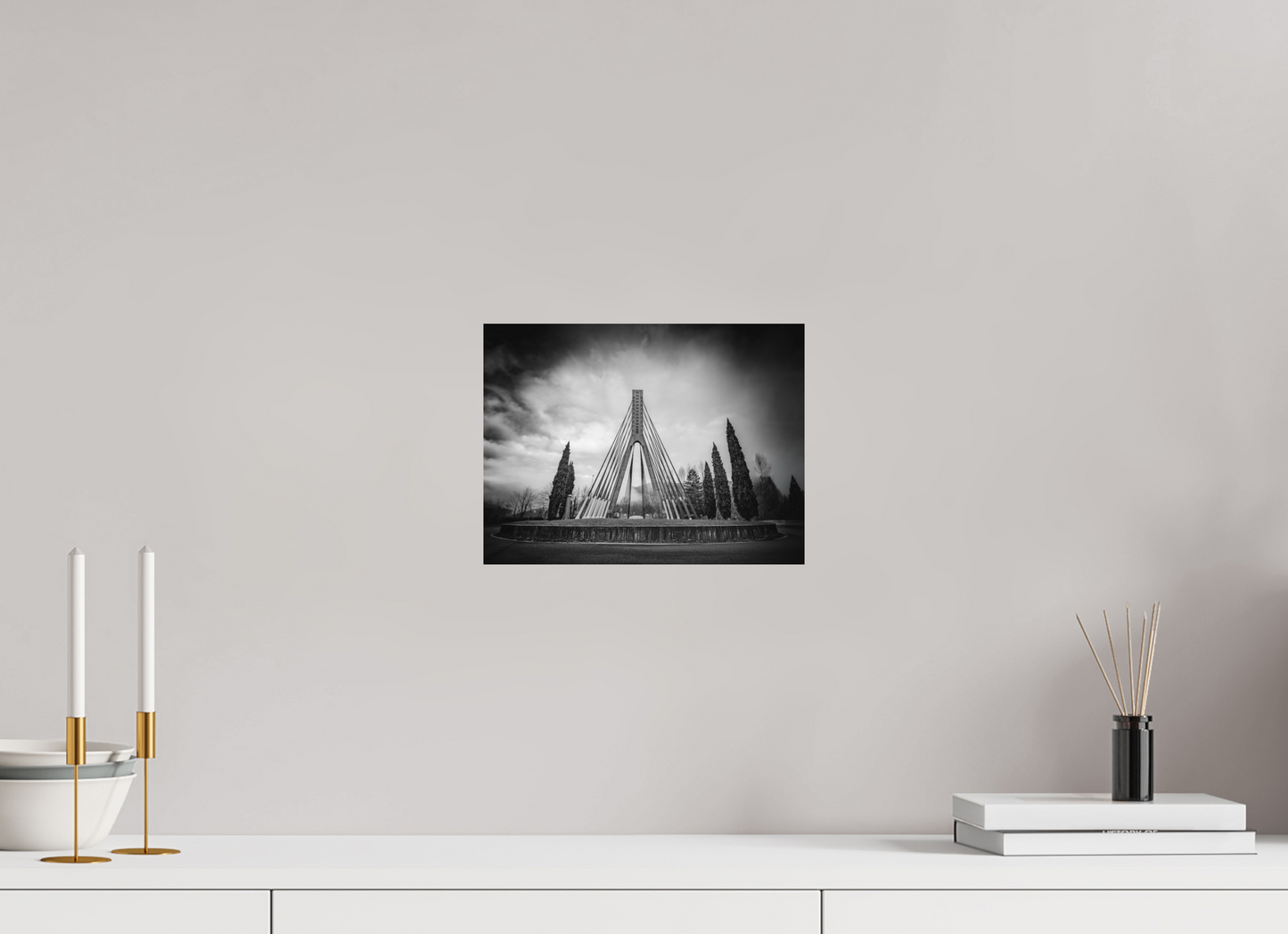 28 x 21 cm, 6- Impression directe couleur ou noir et blanc sur Alu Dibond + système de fixation Winter #15 - Hiver #15