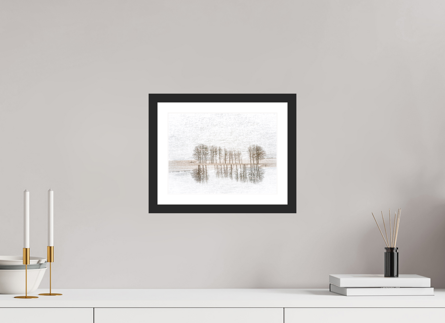 28 x 21 cm, 3- Tirage couleur + p.p + cadre Dreamlike vision #5 - Vision onirique #5