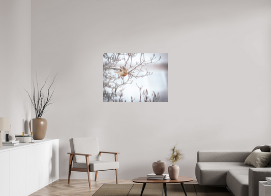 100 x 75 cm, Impression directe couleur ou noir et blanc sur plaque d'aluminium (Solidité-Durabilité) L'envol