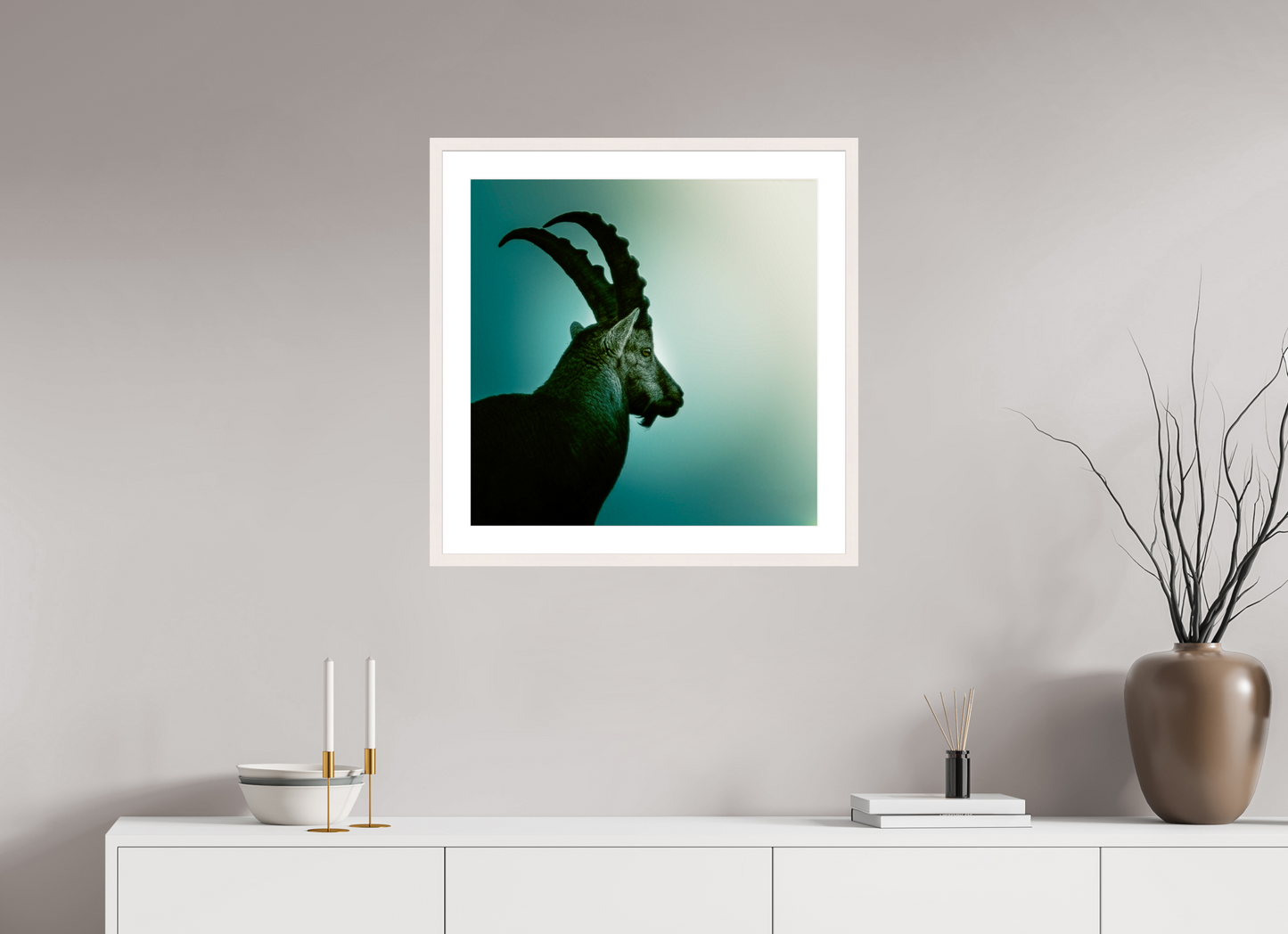 60 x 60 cm, Tirage Fine Art 30×40 cm — Passe-partout — Cadre Si fier