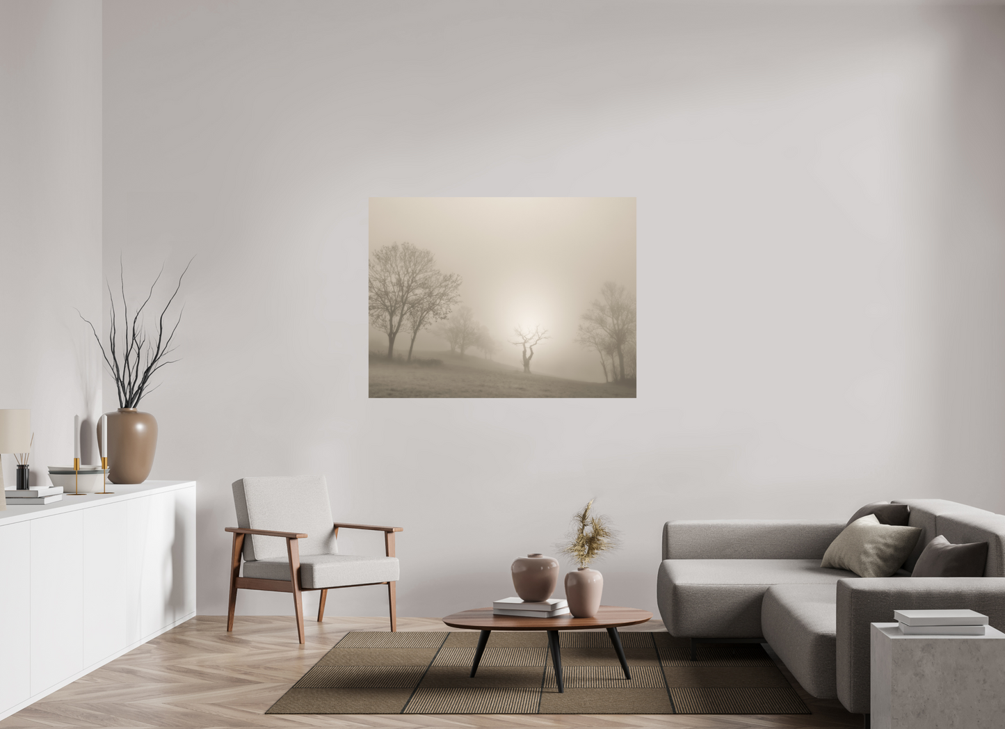 140 x 105 cm, Impression directe couleur ou noir et blanc sur plaque d'aluminium (Solidité-Durabilité) L'ancêtre