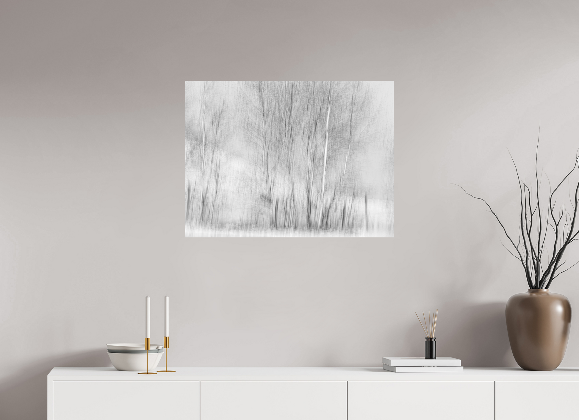 80 x 60 cm, 2- Tirage papier mat noir et blanc Dreamlike vision #12 - Vision onirique #12