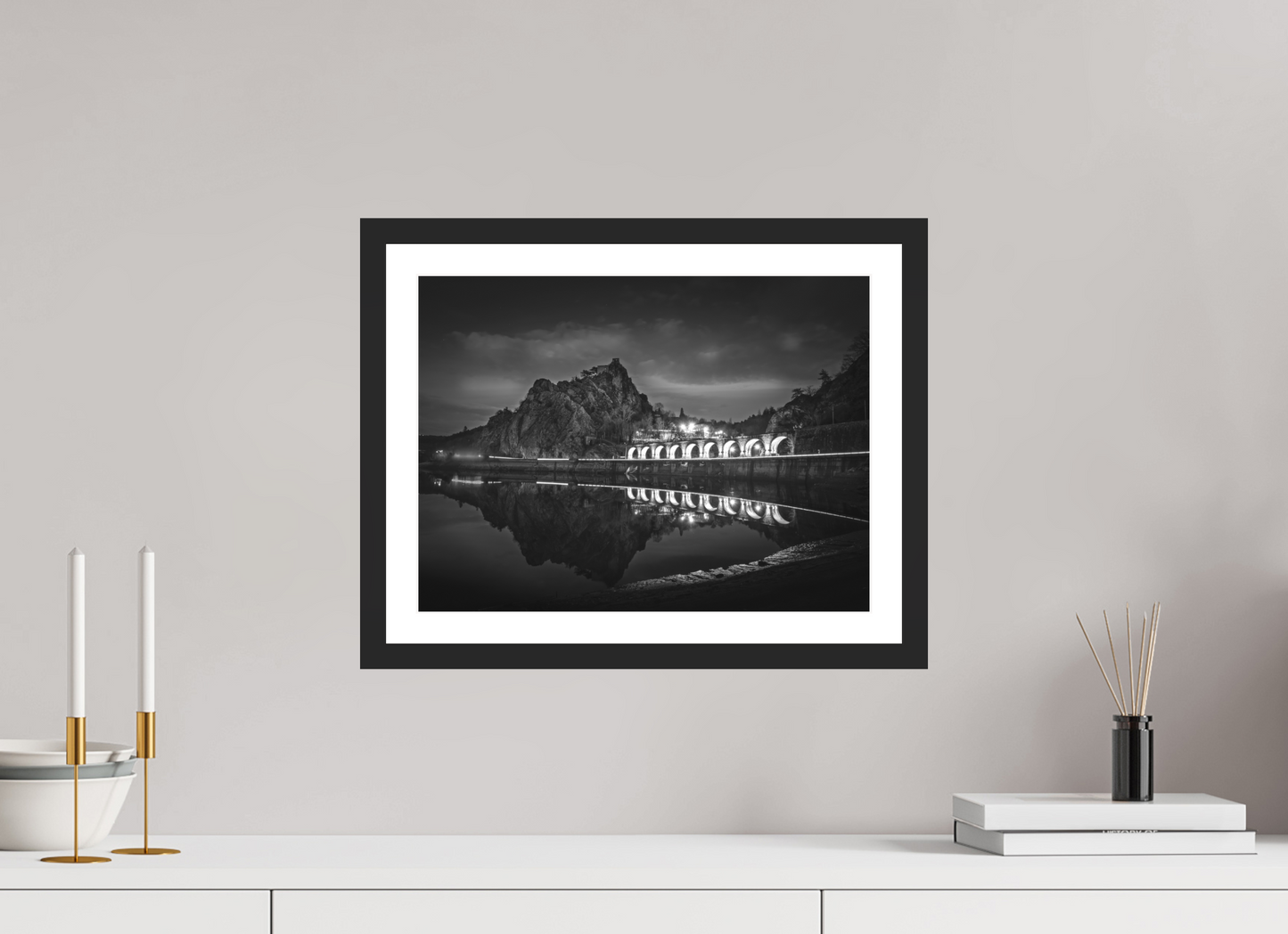 40 x 30 cm, 4- Tirage noir et blanc papier baryté + p.p + cadre Winter #14 - Hiver #14