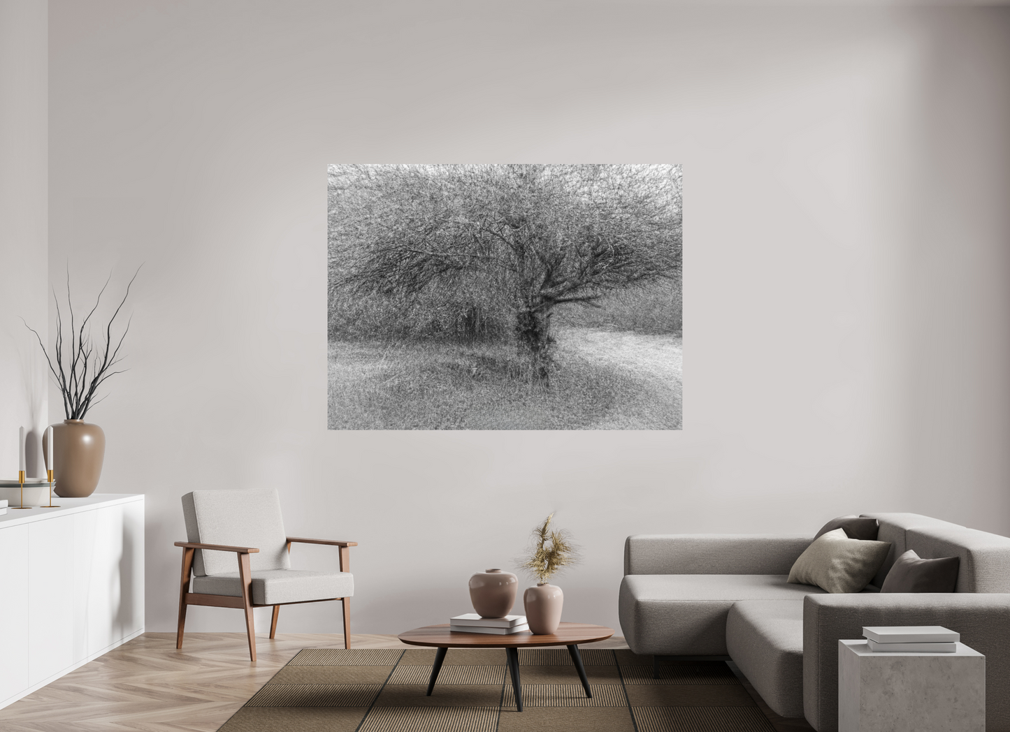 180 x 135 cm, Impression directe couleur ou noir et blanc sur plaque d'aluminium (Solidité-Durabilité) Embrouillamini