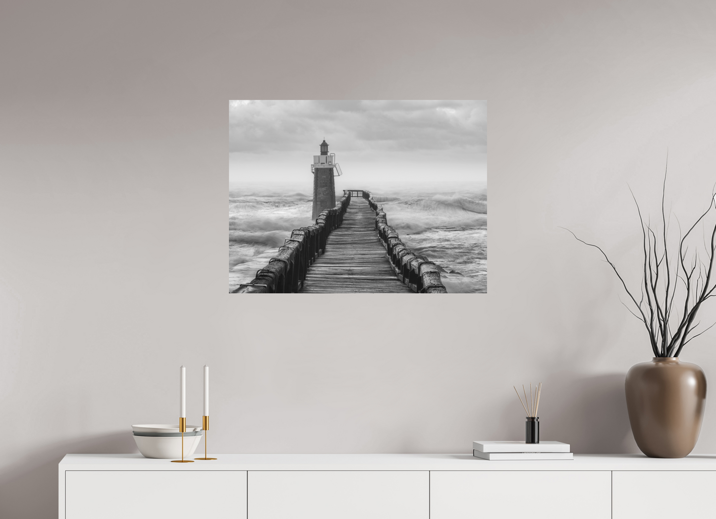 80 x 60 cm, 2- Tirage papier mat noir et blanc Winter #13 - Hiver #13