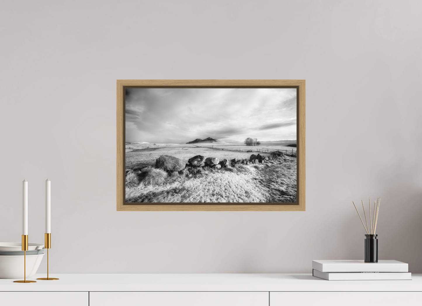 45 x 30 cm, 9- Impression sur forex + encadrement caisse américaine Winter #2 - Hiver #2