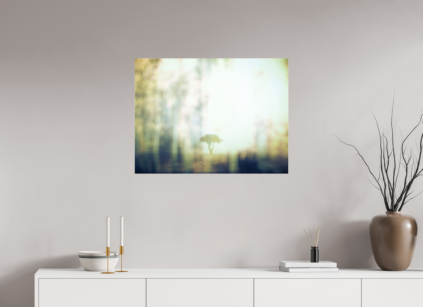 80 x 60 cm, Tirage couleur sur support solide en aluminium, recouvert d’une protection transparente (plexiglas). Seul, là-bas