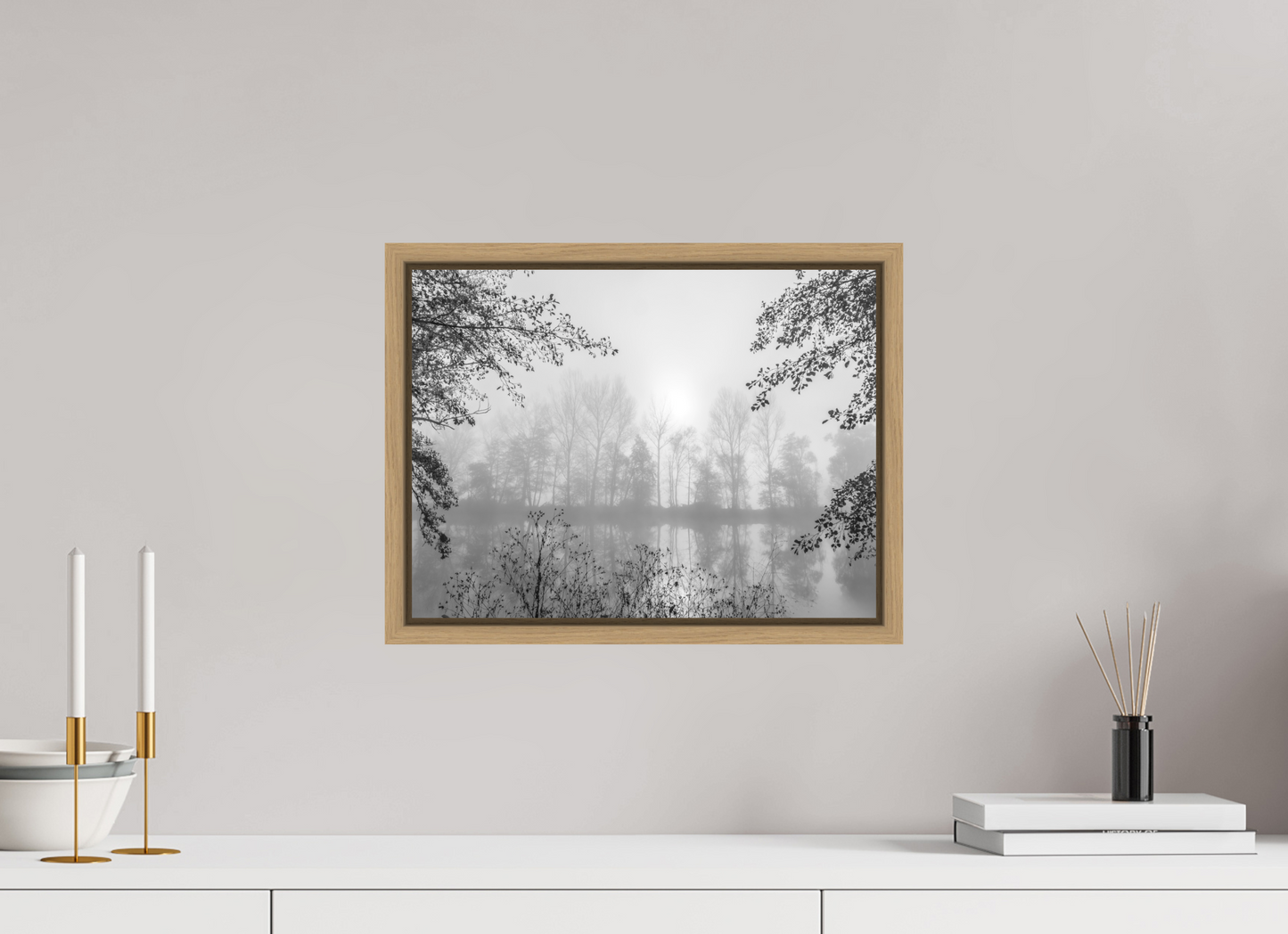 40 x 30 cm, 9- Impression sur forex + encadrement caisse américaine Winter #19 - Hiver #19