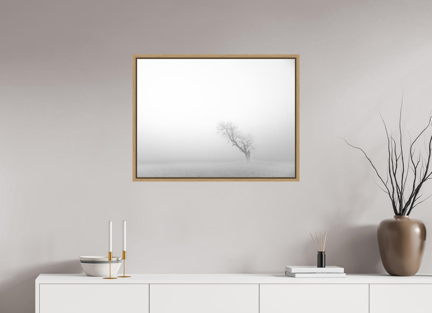 80 x 60 cm, 9- Impression sur forex + encadrement caisse américaine Winter #7 - Hiver #7