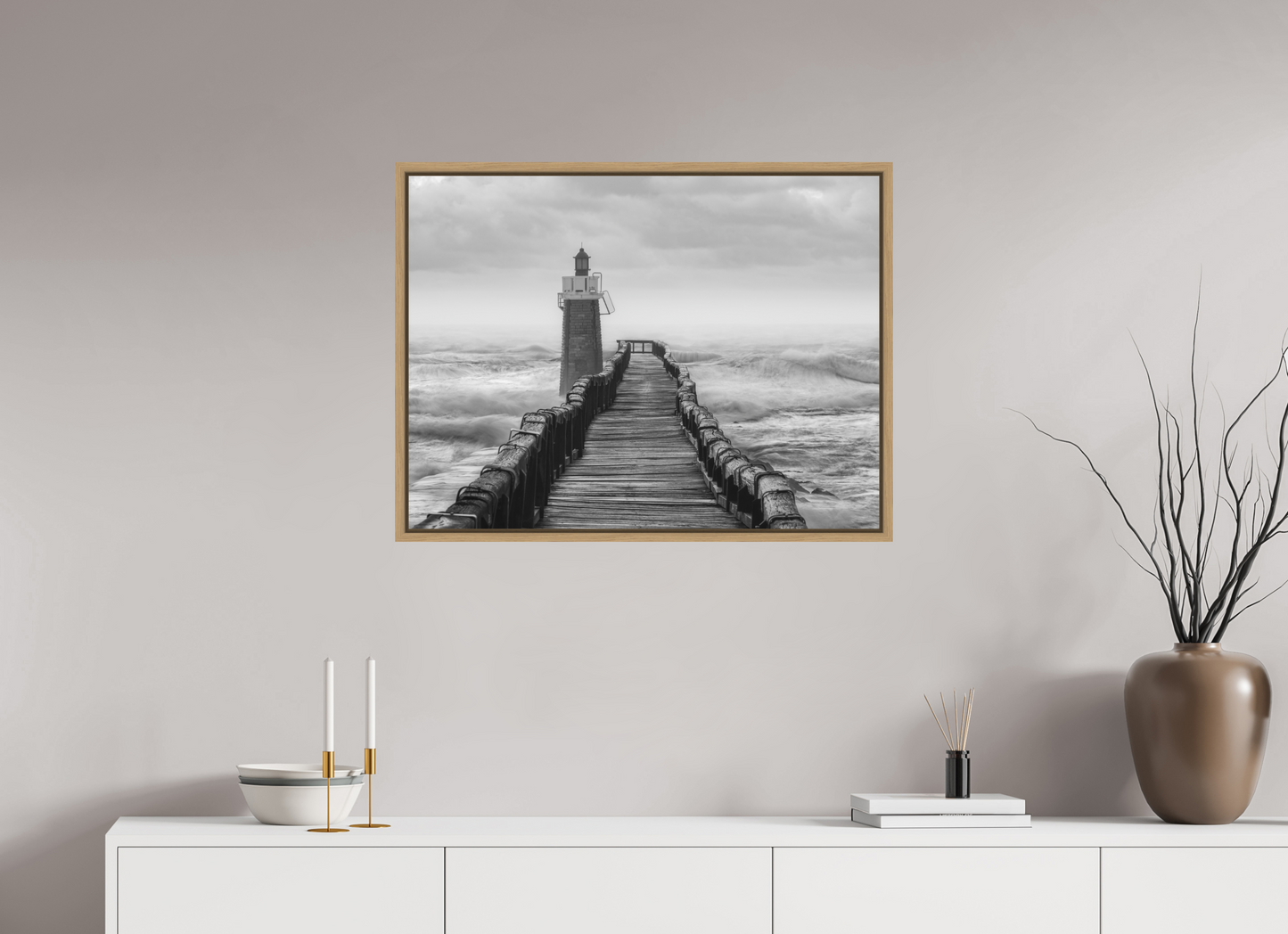 80 x 60 cm, 9- Impression sur forex + encadrement caisse américaine Winter #13 - Hiver #13