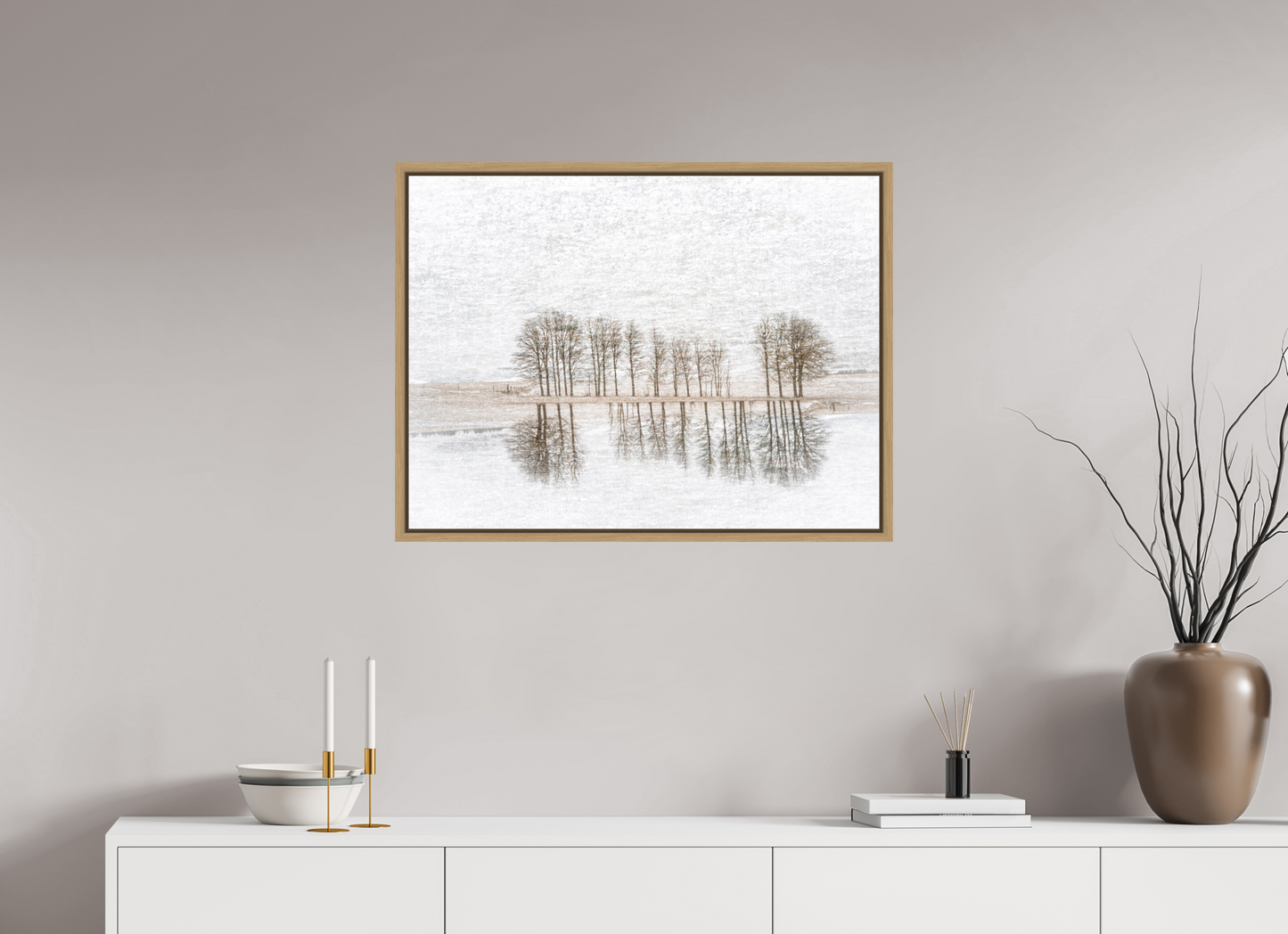 80 x 60 cm, 9- Impression sur forex + encadrement caisse américaine Dreamlike vision #5 - Vision onirique #5