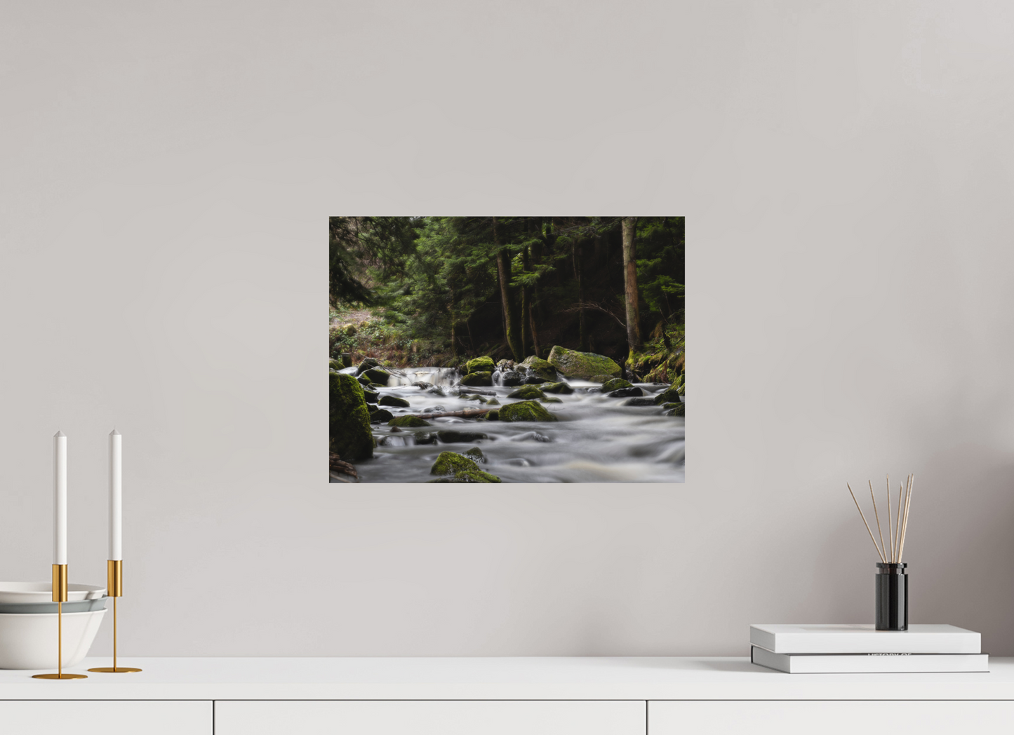 40 x 30 cm, 1- Tirage papier satiné couleur Waterfall #4 - Cascade #4