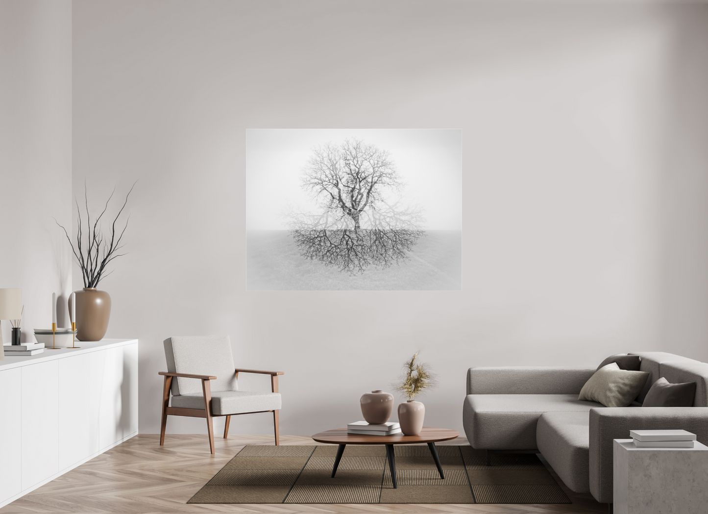 160 x 120 cm, Tirage noir et blanc sur plaque alu, avec une protection en plexiglass (durabilité-profondeur) Jumeaux
