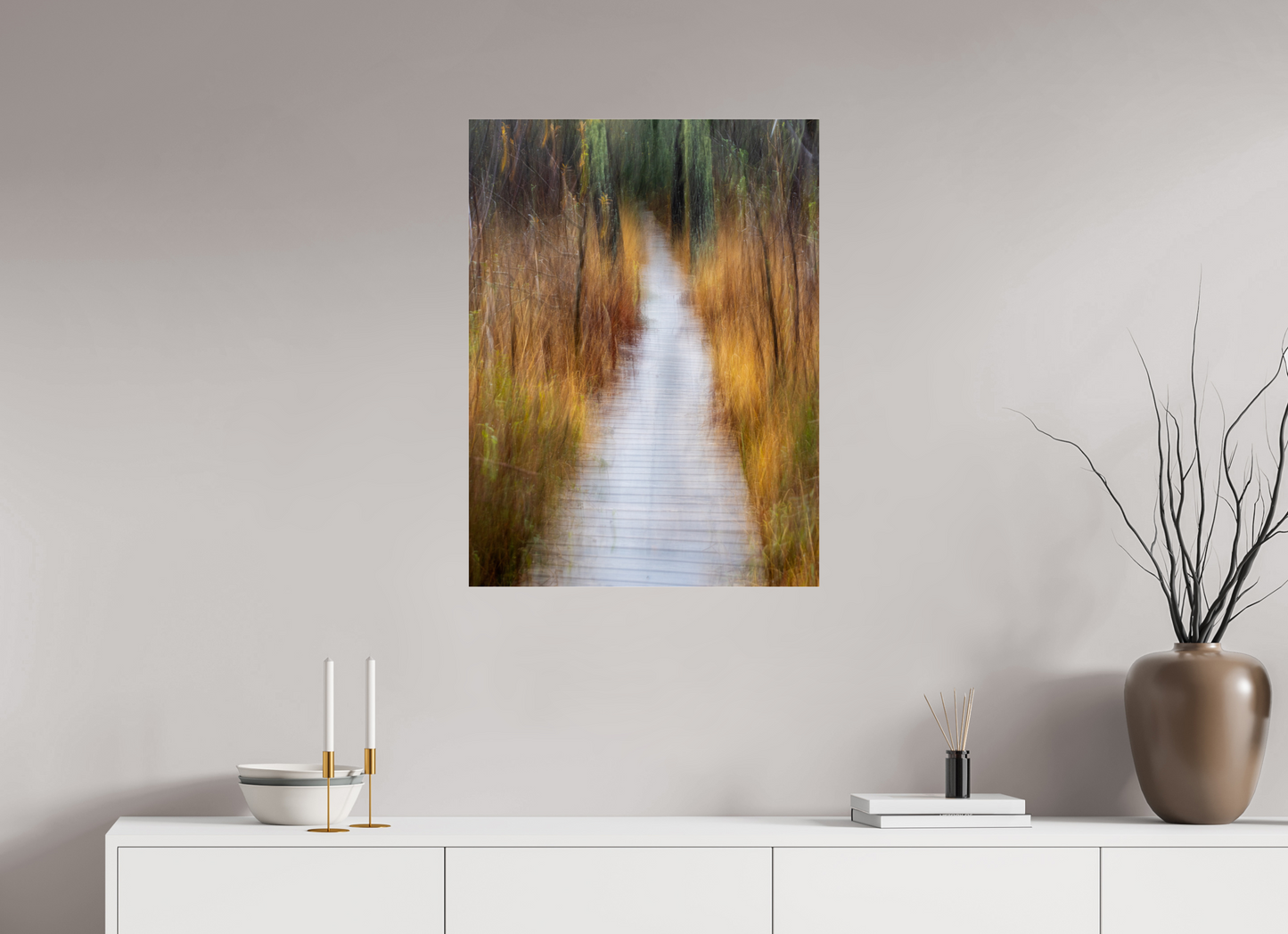 60 x 80 cm, Tirage couleur sur support solide en aluminium, recouvert d’une protection transparente (plexiglas). Que verrons nous là-bas ?