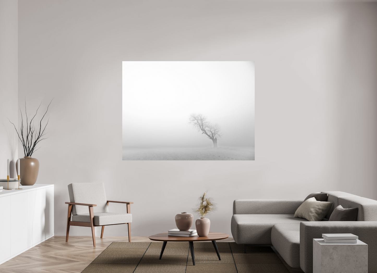 180 x 135 cm, Impression directe couleur ou noir et blanc sur plaque d'aluminium (Solidité-Durabilité) Solitaire