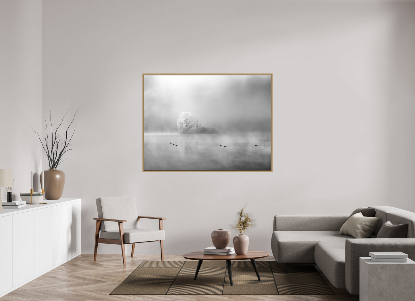 160 x 120 cm, 9- Impression sur forex + encadrement caisse américaine Winter #11 - Hiver #11 Poster Photo Artistique pour Décoration Murale