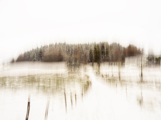 Envie d'hiver, chemin enneigé IMC