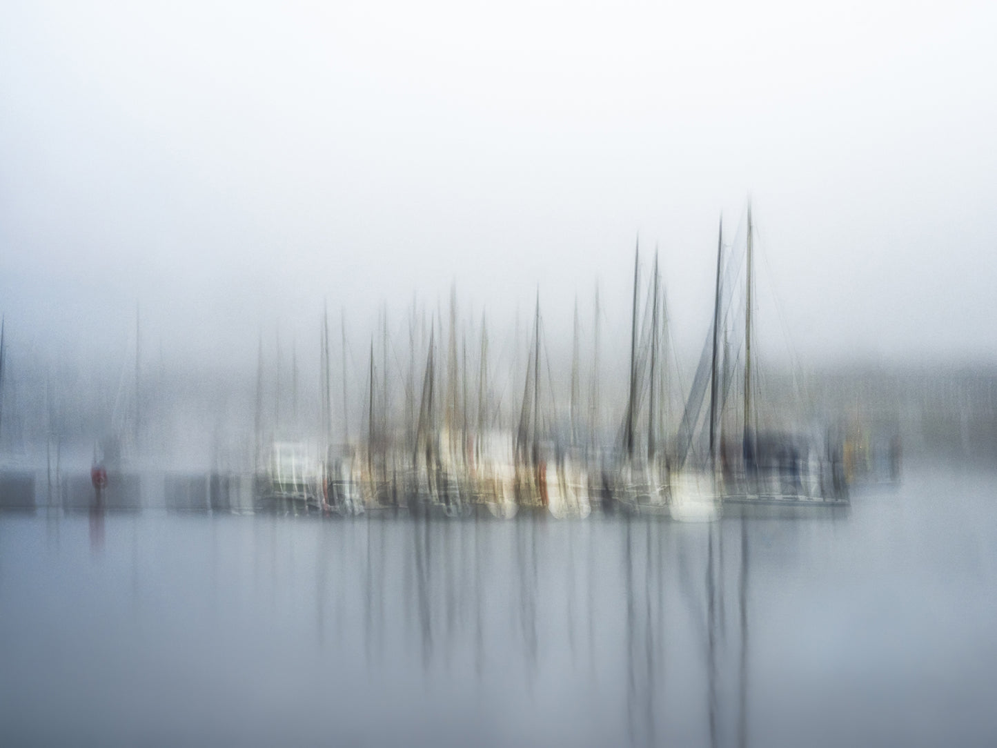 Docked, sailboats in Concarneau harbor.