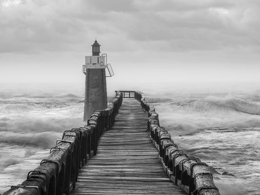 Main image Winter #13 – Hiver #13 | Photographie paysage hivernal marin artistique en noir et blanc