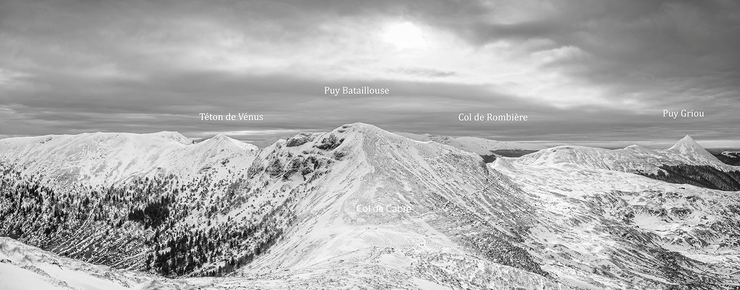Main image Mountains #3 - Montagne #3 Photographie paysage montagne hivernal en noir et blanc